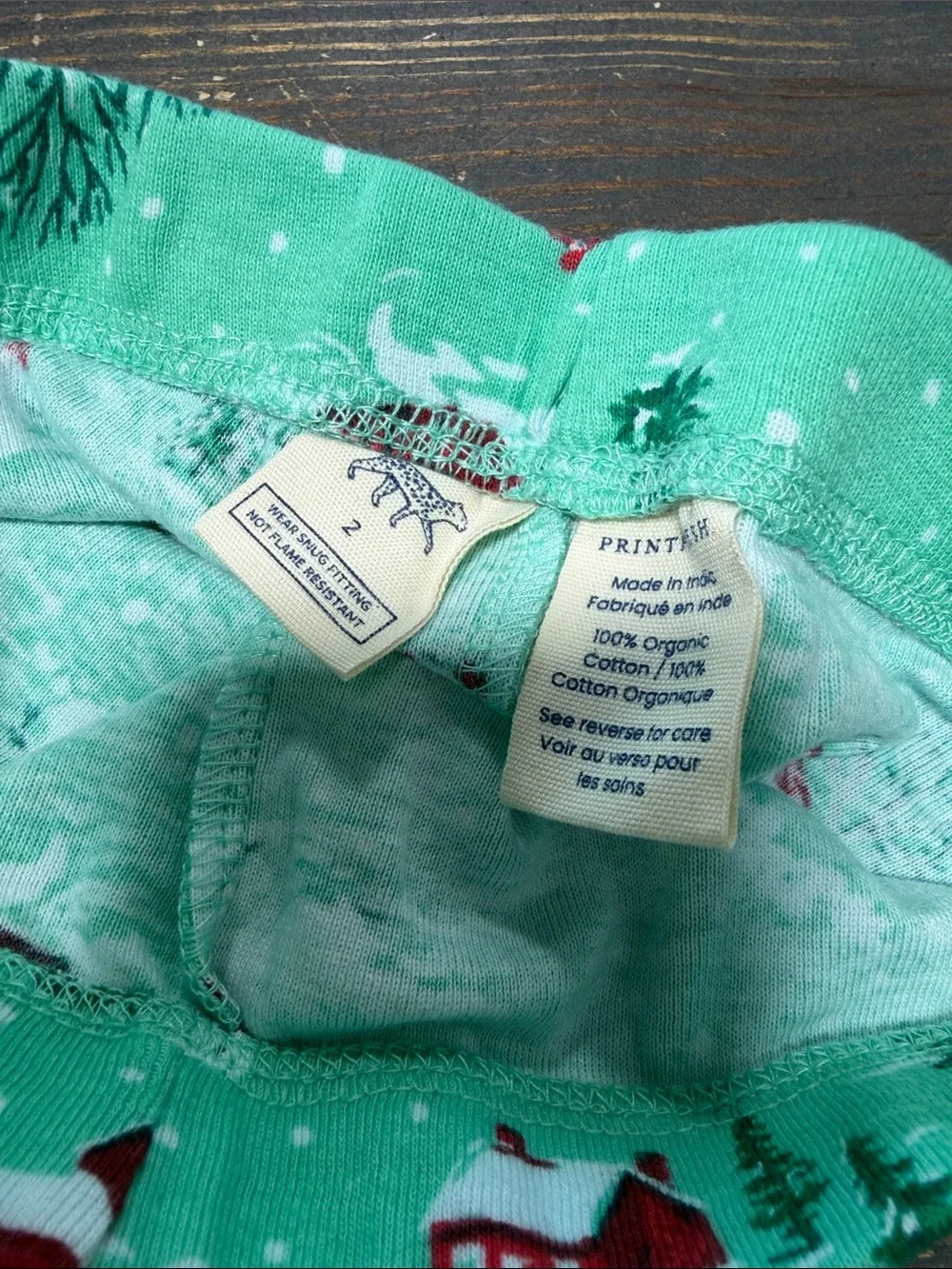 Kids Snuggle Fit Pajama Set - Winter Wonderland - Size 2